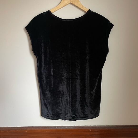NWT 41 Hawthorn Black Velvet Relaxed Blouse - Picture 8 of 8